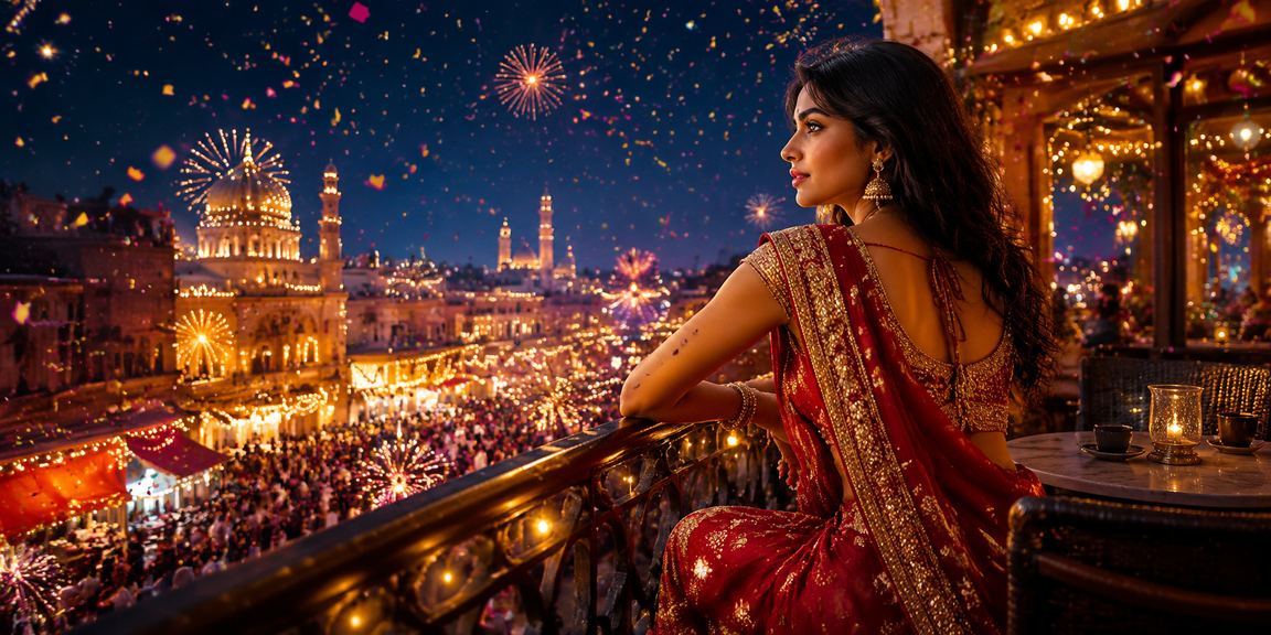 Young Indian woman registering on online betting platform on mobile